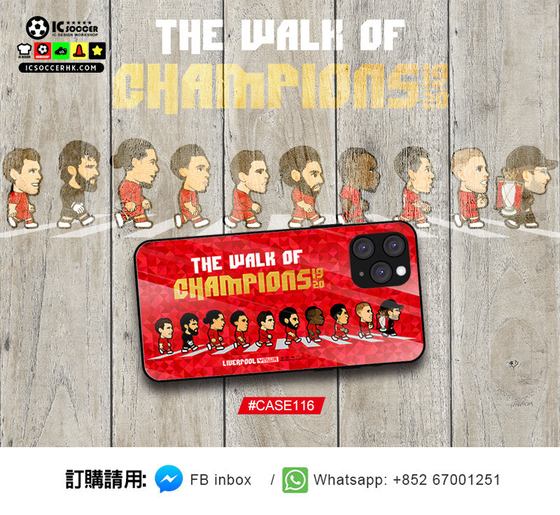 CASE116 利記 THE WALK OF CHAMPIOINS 雙層防撞電話殼