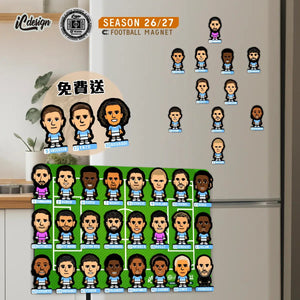 MA007 Manchester City Season 25/26 Chibi Figure Line-up Magnet
