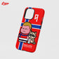 CASE274 Arsenal Champions Double Layer Impact Phone Case
