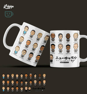 CP007 紐卡素25/26  足球陣容骨瓷杯