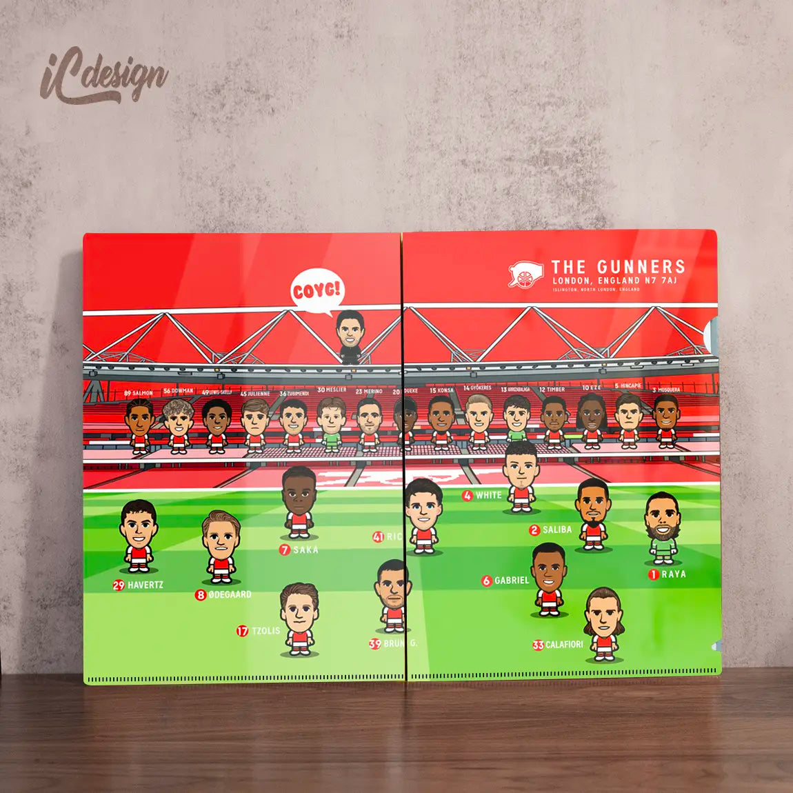 FD016 THE GUNNERS TEAM 26/27 Folder