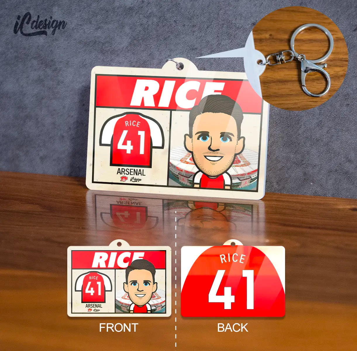 KC017 RICE  匙扣掛牌