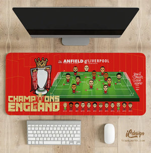 MP109 利記 Champions of England MOUSEPAD / 書枱墊