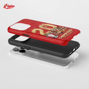 CASE253 利記20冠-紅色 雙層防撞電話殼