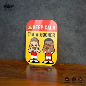 PV036 Keep Calm I'm a Gooner 亞克力提示牌