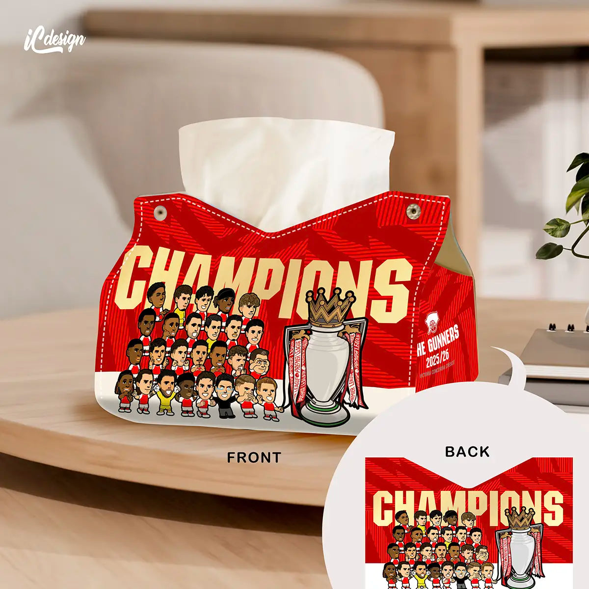 TS041 兵工廠Champions 仿皮紙巾套